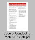 Newbury Ladies Respect Code of Conduct for Match Officials